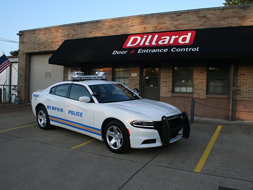 Dillard Door Police Car
