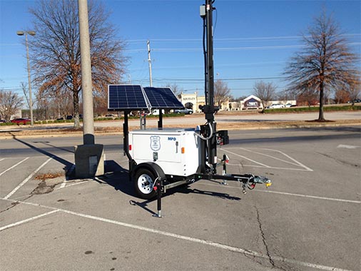 Dillard Door Police Trailer Solar Power